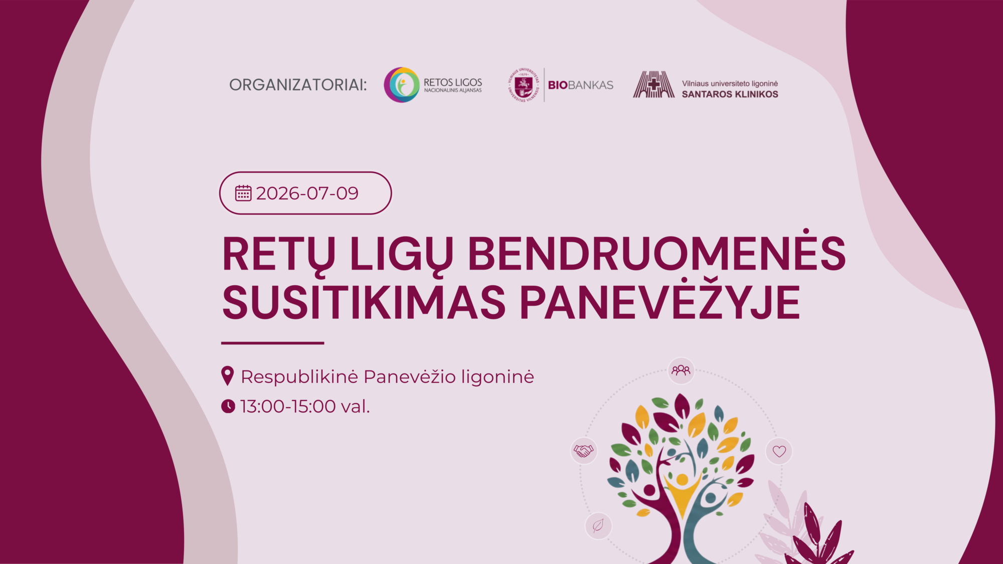 Retų ligų bendruomenės susitikimas Panevėžyje